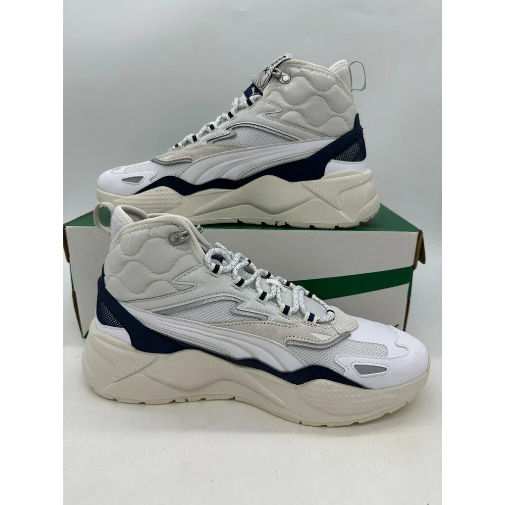 Puma RS-X High Men's Size 11 White Blue Athletic Shoes 392718 04